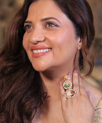 Gold plated multicolor ring 1