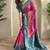 Rani Pink Dual Tone silk blend Saree