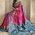 Rani Pink Dual Tone silk blend Saree