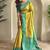 Lime Dual Tone silk blend Saree