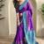 Purple Dual Tone silk blend Saree