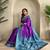 Purple Dual Tone silk blend Saree