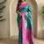 Emerald Green Dual Tone silk blend Saree
