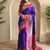 Violet Dual Tone silk blend Saree