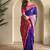 Violet Dual Tone silk blend Saree