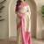Cream Dual Tone silk blend Saree