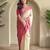 Cream Dual Tone silk blend Saree