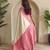 Cream Dual Tone silk blend Saree