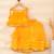 Yellow Leheriya Skirt And Top Set