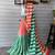 Tiranga Print Linen Cotton Saree