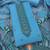 Skyblue muga cotton with jamdani weaving work unstitched suit