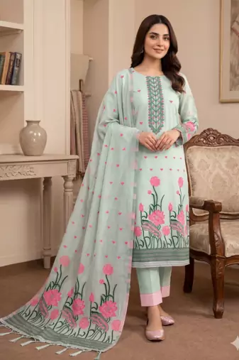 Grey muga cotton with jamdani weaving work unstitched suit