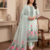 Grey muga cotton with jamdani weaving work unstitched suit