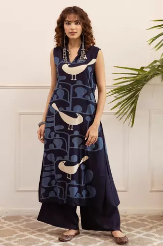 Kabool duckey kurta pant set