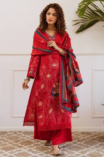 Kabool poppy suit set