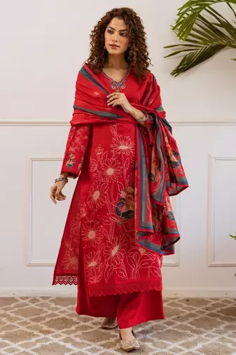Kabool poppy suit set