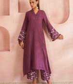 Orja jam embroidery kurta pant set