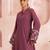 Orja jam embroidery kurta pant set