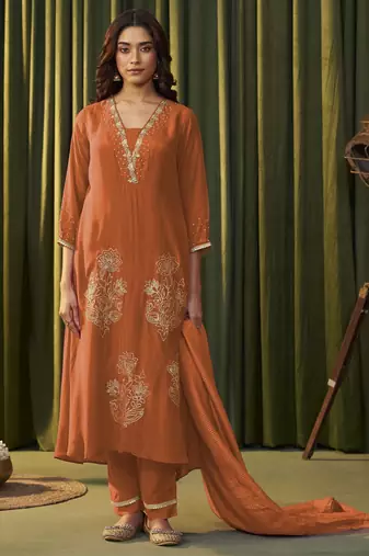 Albeli apricot premium full work suit set