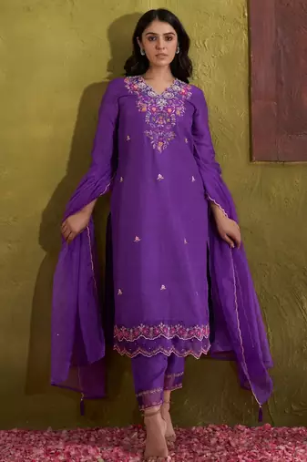 Ira eminence embroidered suit set