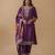 Palash orchid full work suit set