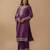 Palash orchid full work suit set