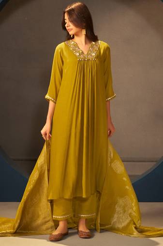 Albeli amber premium work suit set