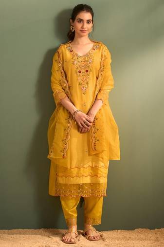 Kanya amber full work heavy suit set