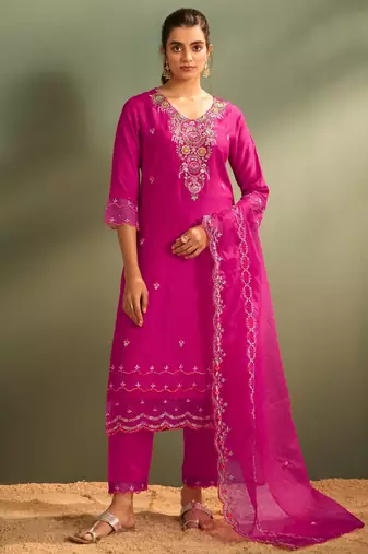 Kanya rose full heavy work suit set