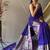 Navy Blue Kanjivaram silk blend Saree