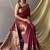 Maroon Kanjivaram silk blend Saree