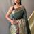Green Kanjivaram silk blend Saree