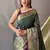 Green Kanjivaram silk blend Saree