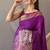 Purple Kanjivaram silk blend Saree