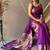 Purple Kanjivaram silk blend Saree