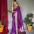 Purple Kanjivaram silk blend Saree