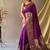 Purple Kanjivaram silk blend Saree