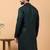 green chikankari embroidery cotton kurta embellish work by treemoda
