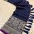 Dark Navy Blue Kanjivaram silk blend Saree