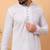 White chikankari embroidery georgette kurta embellish work by treemoda