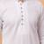 White chikankari embroidery georgette kurta embellish work by treemoda