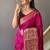 Dark Pink Kanjivaram silk blend Saree