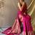 Dark Pink Kanjivaram silk blend Saree
