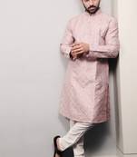 Peach traditional men's kurta and Pajama for Mens