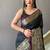 Black Kanjivaram silk blend Saree