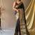 Black Kanjivaram silk blend Saree
