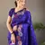 Vioilet Wedding silk blend Saree