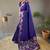 Vioilet Wedding silk blend Saree