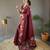 Maroon Wedding silk blend Saree