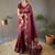 Maroon Wedding silk blend Saree